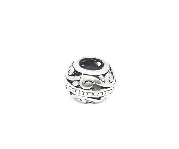 LBRO-003 Silver Round Beads