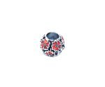 Sterling Silver Enamel Round Bead