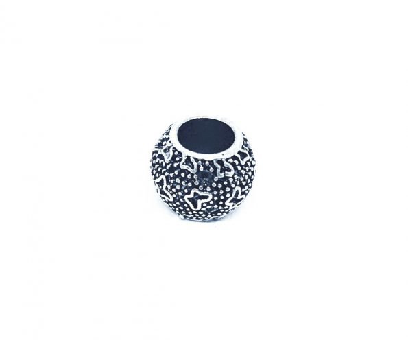 LBRO-007 Round Bead Sterling Silver