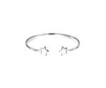 LCUFF-009 Sterling Silver Star Cuff Bracelet