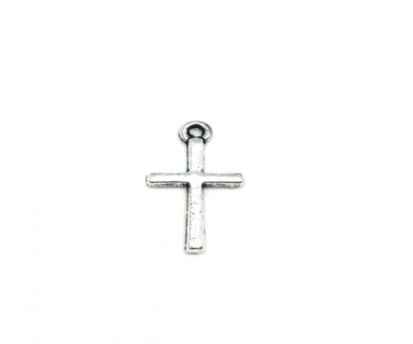 LTNY-003 Tiny Sterling Silver Cross Charm