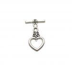 LTOG-006 Heart Toggle Clasp