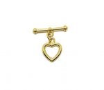 LTOG-008 Heart Shaped Toggle Clasp