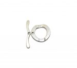 LTOG-015 Hammered Toggle Clasp